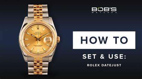 how to change the time on a rolex datejust|adjust date on rolex datejust.